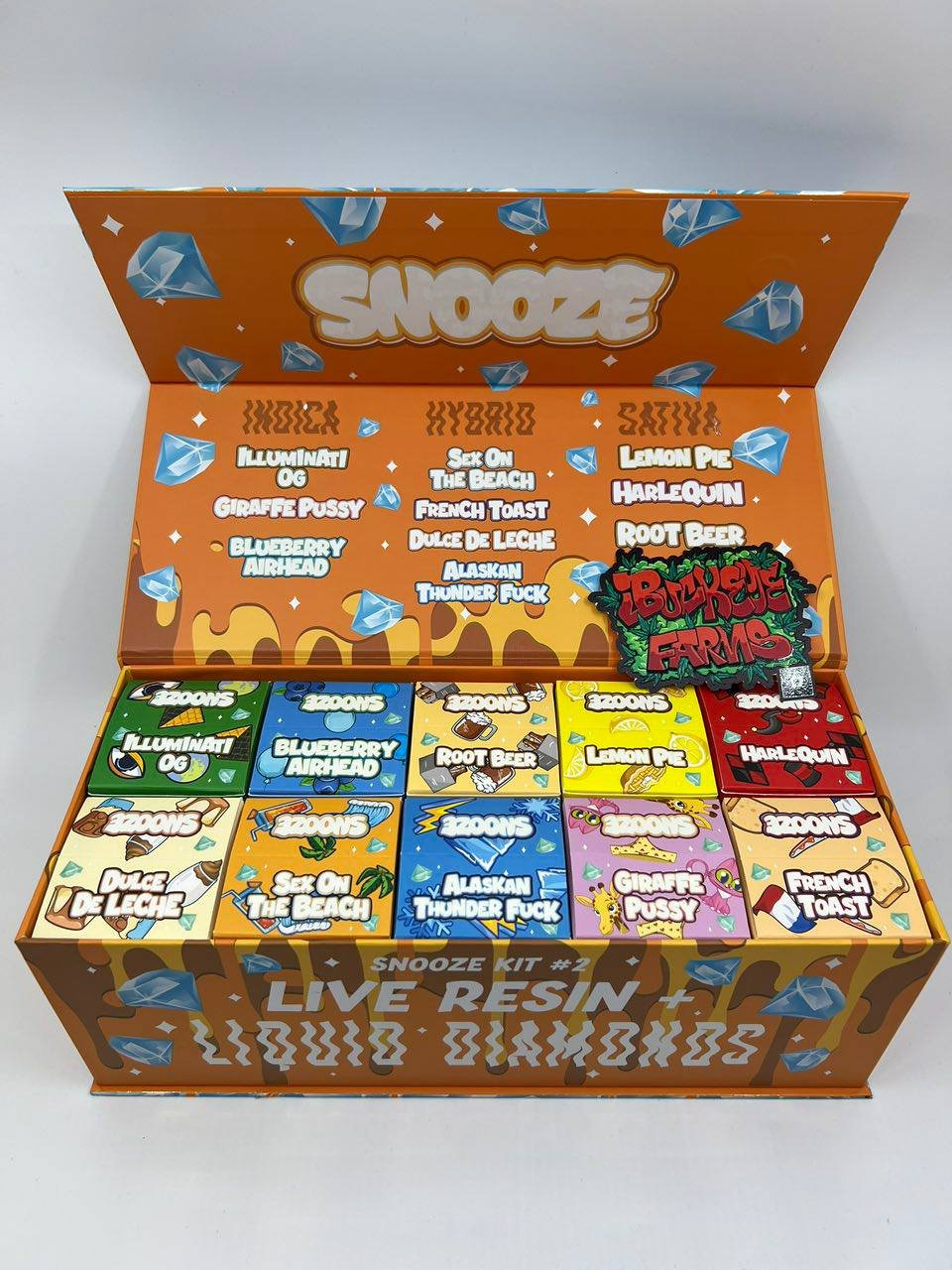 SNOOZE 2 GRAM LIVE RESIN + LIVE DIAMONDS DISPOSABLES - Image 2